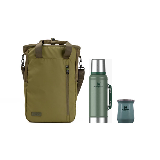 Combo Full Mate Set Matera Atenea + Termo 950 ml + Mate Stanley Verde