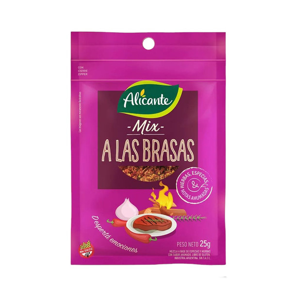 Alicante BBQ Spice Mix 100% Herbs & Spices Mix a las Brasas, 25 g / 0.88 oz (pack of 3)