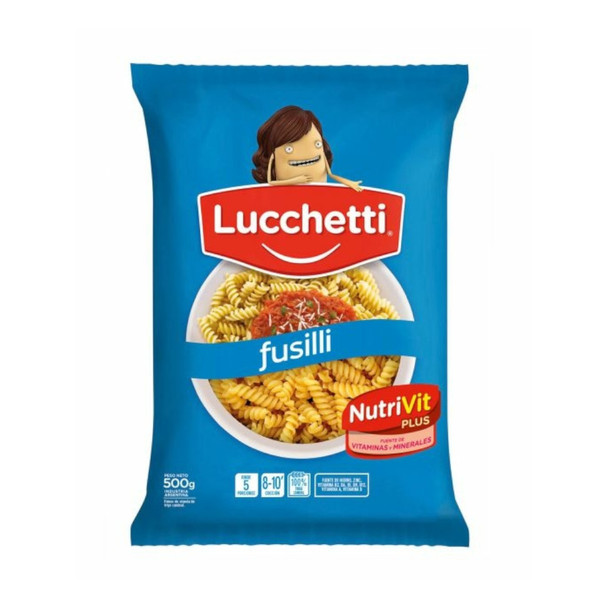 Lucchetti Fusilli Pasta Nutri Vit Plus, 500 g / 17.63 oz (pack of 3)