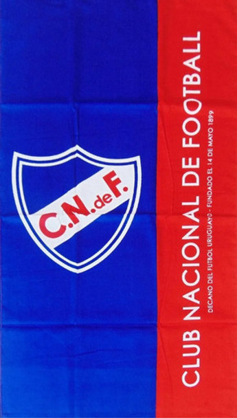 Toalla 100 % Algodón Club Nacional de Football  Escudo del Equipo de Fútbol C.N. de F, 70 cm x 130 cm / 27.55" x 51.18"