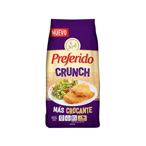 Preferido Pan Rallado Crunch Más Crocante Rebozador Breadcrumbs Crunch Plus Crispy Batter, 900 g / 1.98 oz