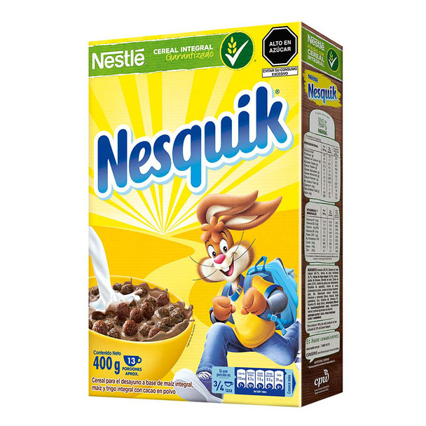 Nesquik Unique Latin American Cereal Whole Grain Grano Entero, 400 g / 14.1 oz