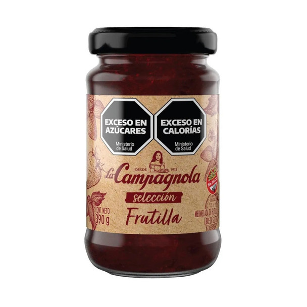 La Campagnola Selección Mermelada de Frutilla Strawberry Jelly, 390 g / 13.75 oz