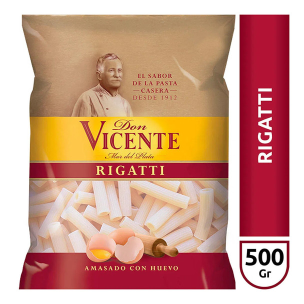 Don Vicente Rigatti Homestyle Egg Pasta, 500 g / 1.1 lb (pack of 3)