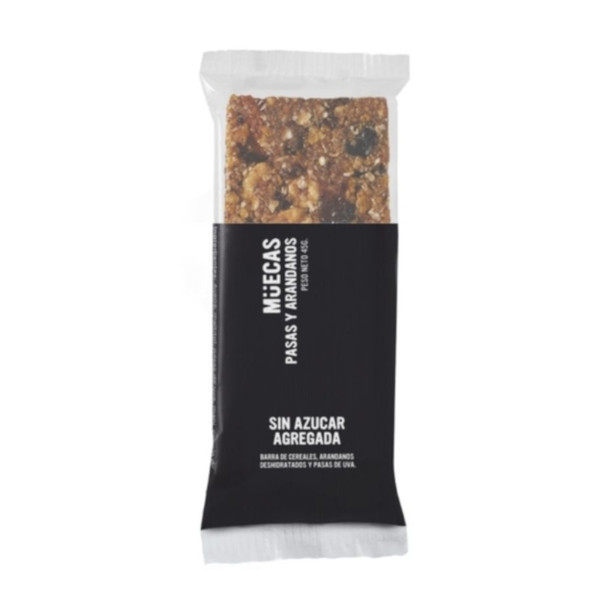 Greca Muecas No-Sugar-Added Raisin & Almond Bars Barritas de Semillas & Pasas, 40 g / 1.41 oz (box of 10)