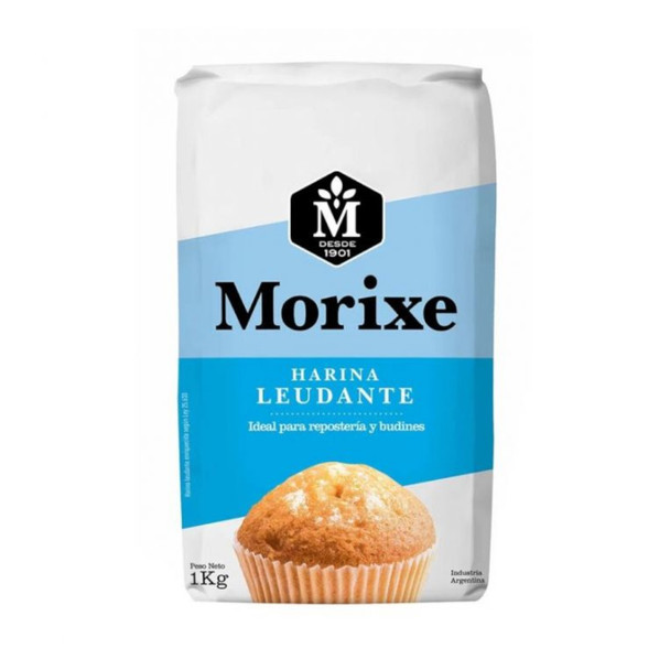 Morixe Leavening Flour for Baking & Cakes Harina Leudante, 1 kg / 35 oz