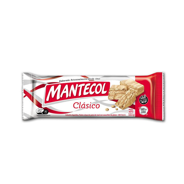 Mantecol Classic Flavor Semi-Soft Peanut Butter Nougat, 111 g / 3.91 oz (pack of 3)