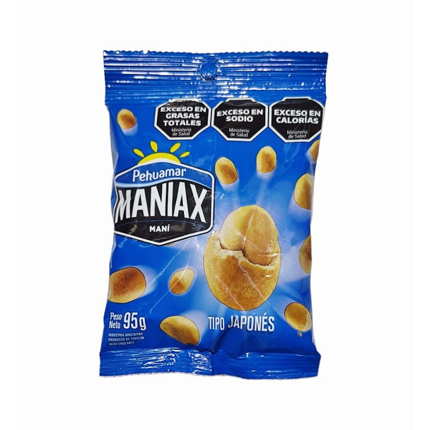 Pehuamar Maniax Maní Japonés Peanut Type Japanese, 95 g / 3.35 oz