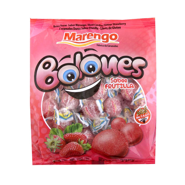Marengo Gluten-Free Strawberry Hard Candies Caramelos Sabor Frutilla, 454 g / 16 oz