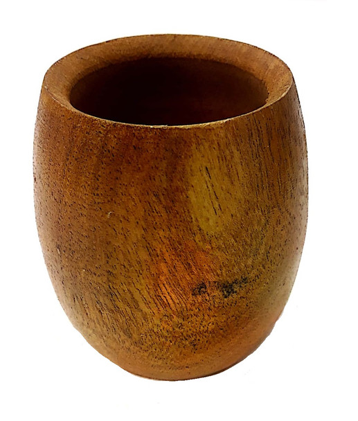 Algarrobo Carob Mate Oval Design Solid Wood with Slight Sweet Aroma