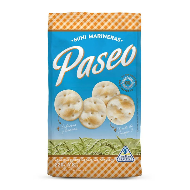 Paseo Classic Mini Marineras Crackers Mini Marineras Clásicas, 220 g / 7.8 oz (pack of 3)