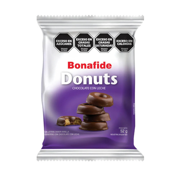 Bonafide Donuts Milk Chocolate Mini Donuts, 52 g / 1.8 oz ea (pack of 3)