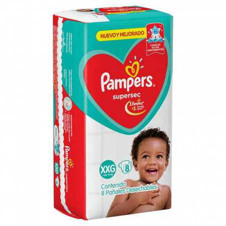 Pampers Supersec Pañales Desechables XXG Extra Absorbent Baby Diapers