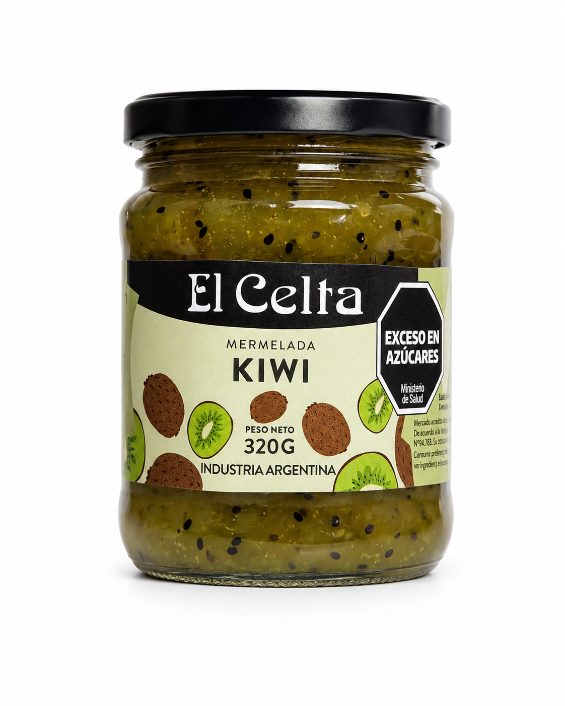mskキウイつる El Celta Kiwi Jam Mermelada in Glass Jar, 320 g / 11.29 oz