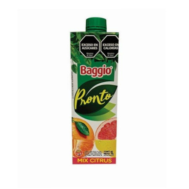 BAGGIO PRONTO NARANJA SIN AZUCAR 1lt - Bomboneria Royal