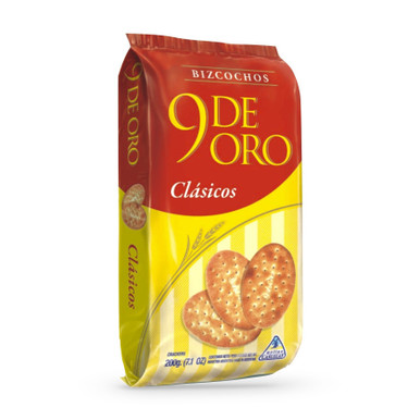 9 de Oro Classic Biscuits Traditional Bizcochos Wholesale Bulk Box, 200 ...