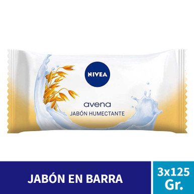 automaat Strak Frustrerend Nivea Jabón Humectante Moisturizer Soap Bar with Oats Aroma, 125 g / 4.4 oz  (pack of 3 bars) - Pampa Direct