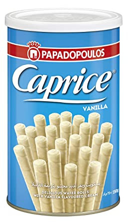 Papadopoulos Caprice Wafer Rolls With Hazelnut Cocoa Creme (14.1