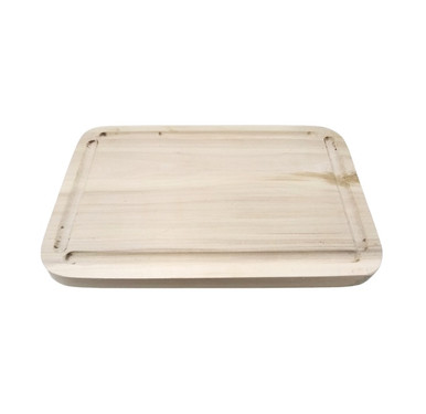 Plato de Madera para BBQ, 24 cm / 9.44