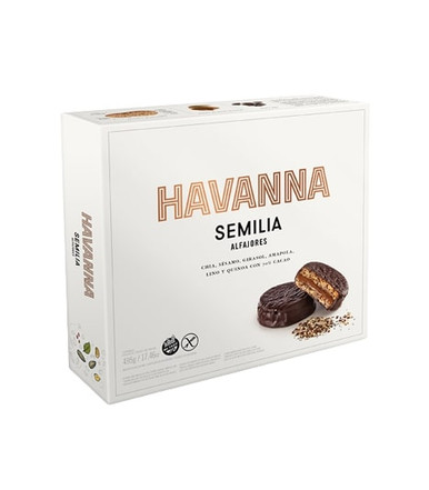 Havanna Alfajor 70% Dark Cacao Chocolate with Dulce de Leche (box of 9)