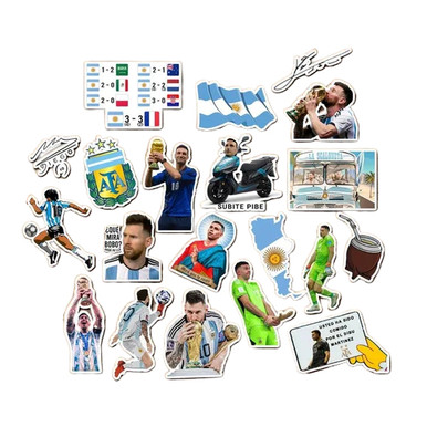 0-Pack! Stickers para Termo Selección Argentina Campeon Mundial ...