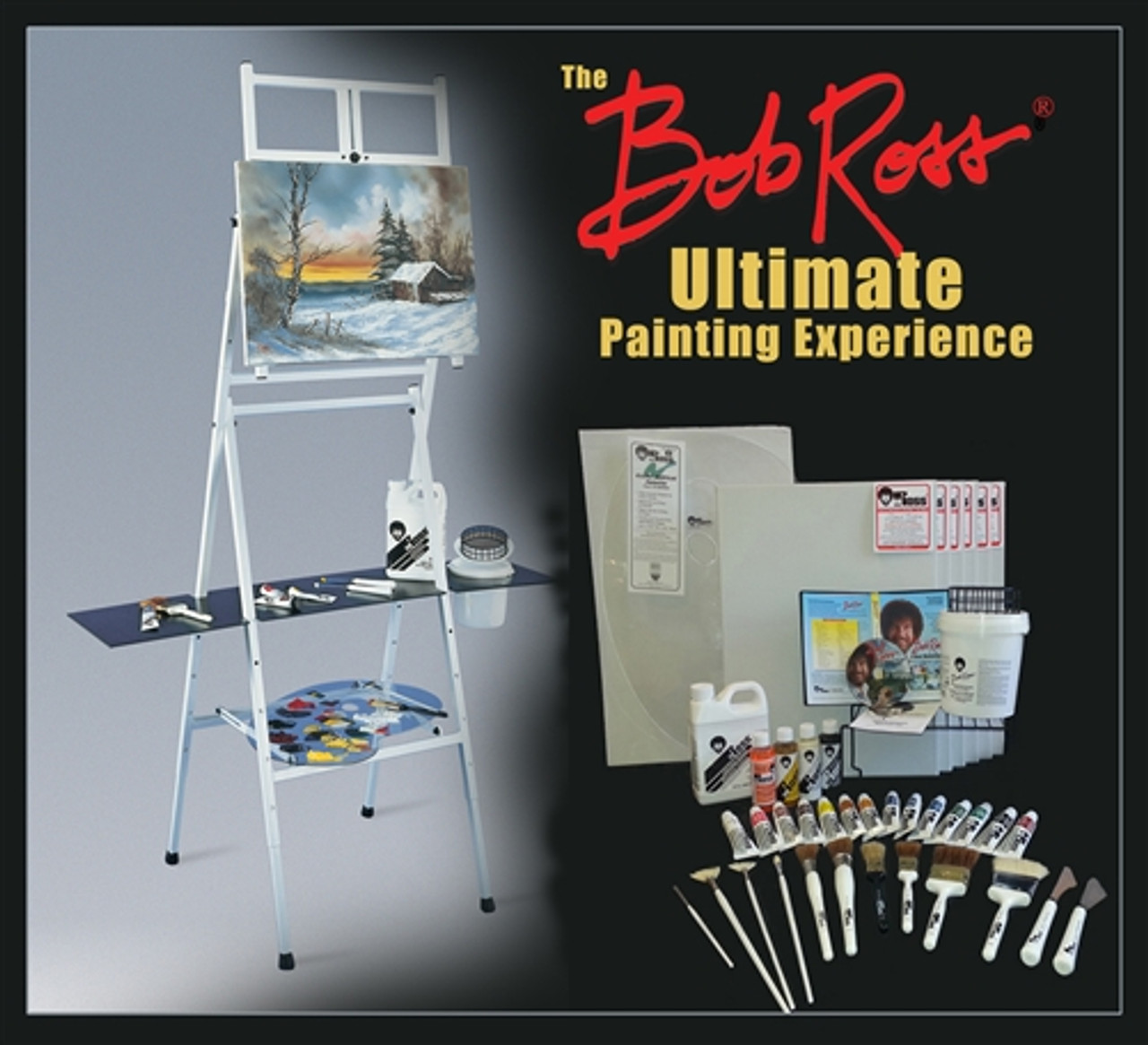 Bob Ross Landscape Oil Paint and Brushes 27-Piece Bundle, 14x