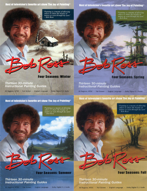 Bob Ross DVD Set: Summer, Spring, Winter, Fall -- Four