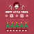 Red Happy Little Trees Christmas T-Shirt