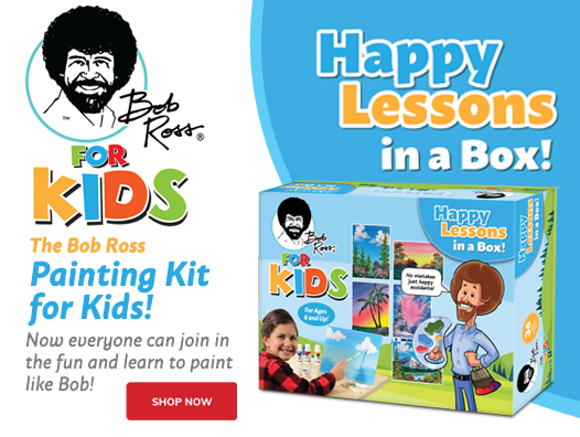 Bob Ross for Kids Happy Lessons in a Box, Acrylic Painting Kit - 20798914