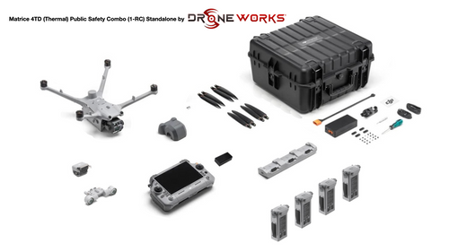 DJI Matrice 4TD Public Safety Combo (1-RC) Standalone by Drone-Works