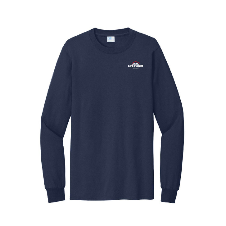 Men’s Long Sleeve Cotton Tee (In-Stock)