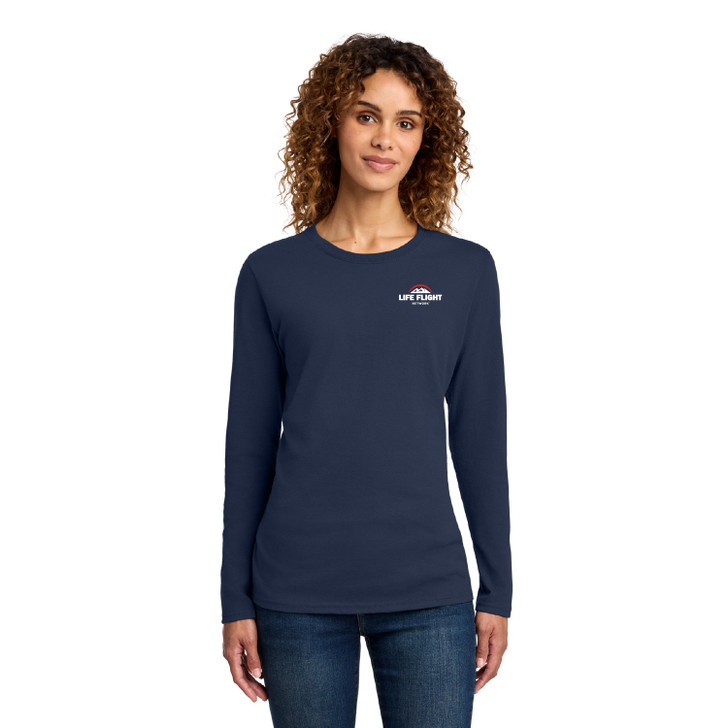 Port & Co Women's Long Sleeve Cotton Tee