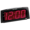 image: 2" red LCD clock