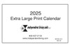 Image: Extra Large Print calendar 2025, cover