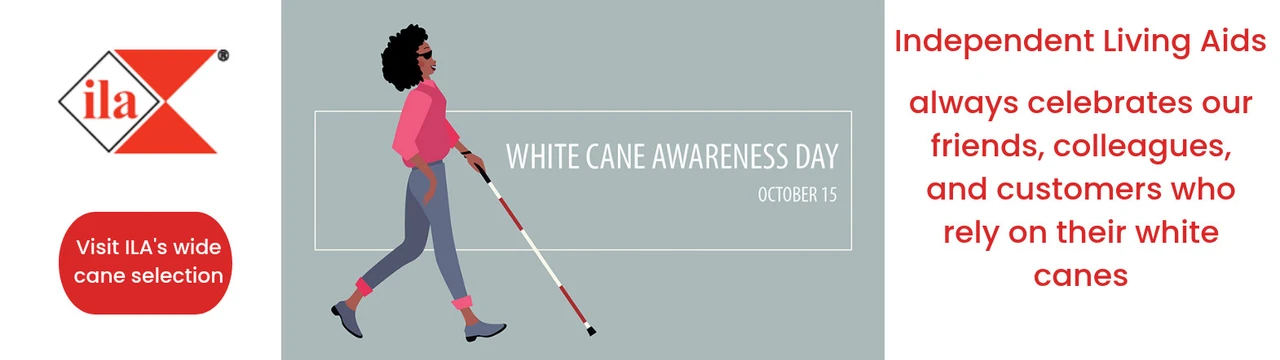 banner: white cane awareness day