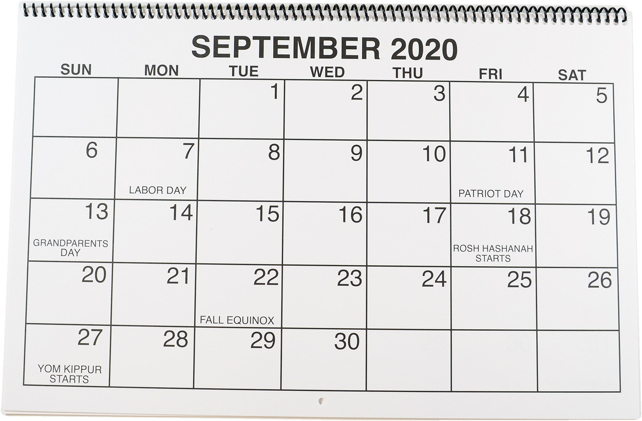 Large Print Calendars