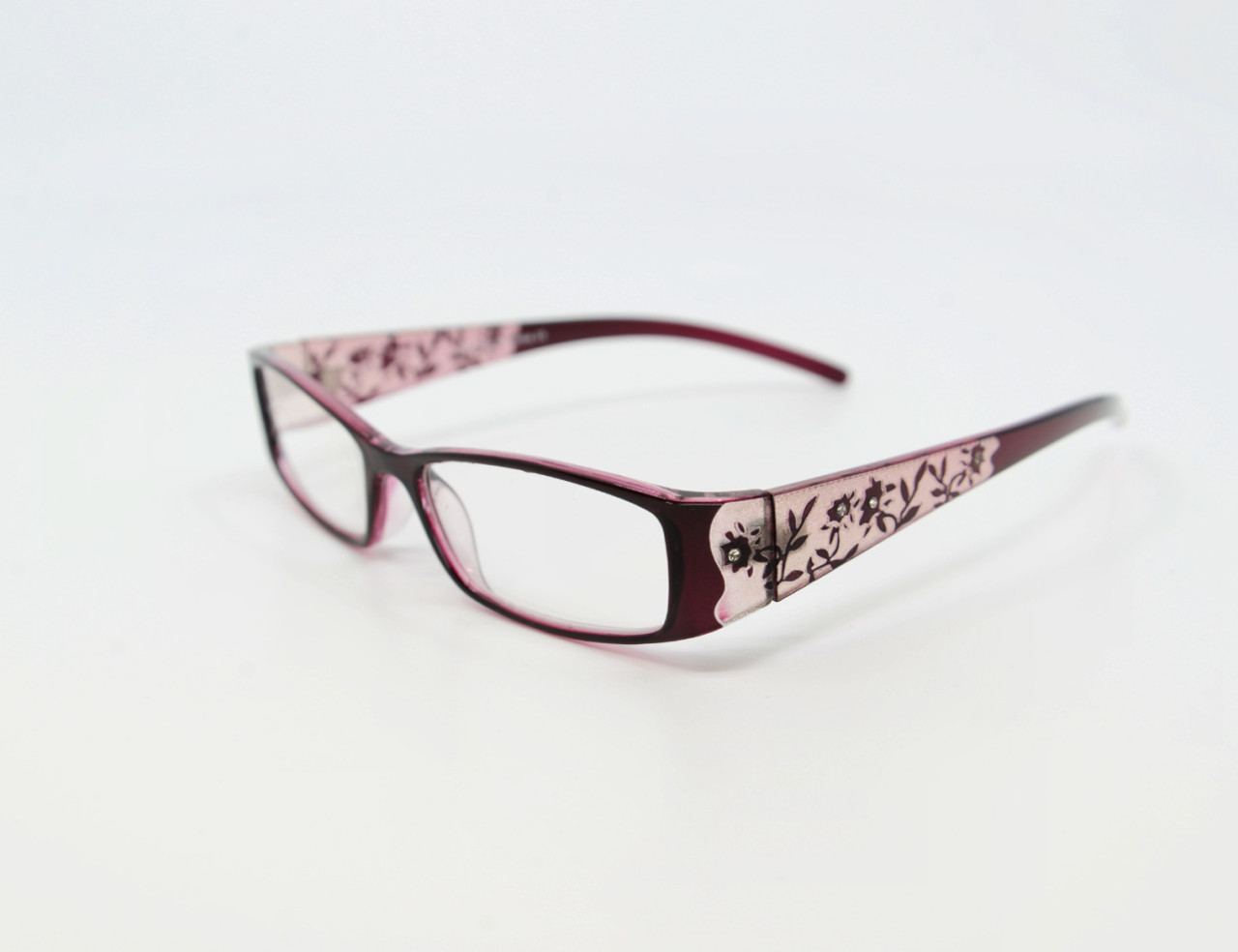 Women's Red Laser Cut Designer Readers