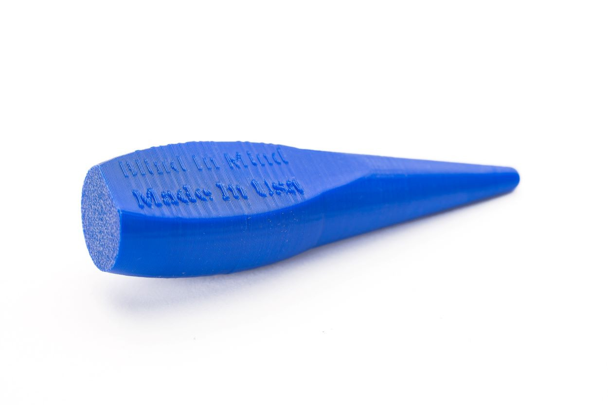 Image: blue plastic eraser for Braille
