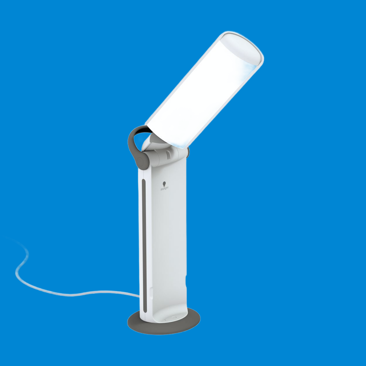 image: Daylight Twist 2 lamp, blue background