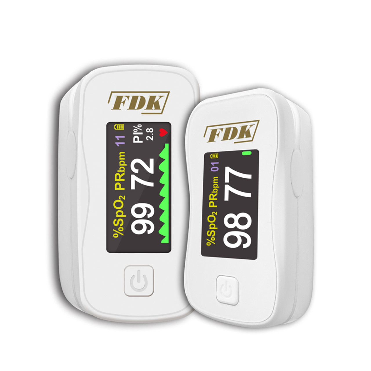 Image: white talking pulse oximeter