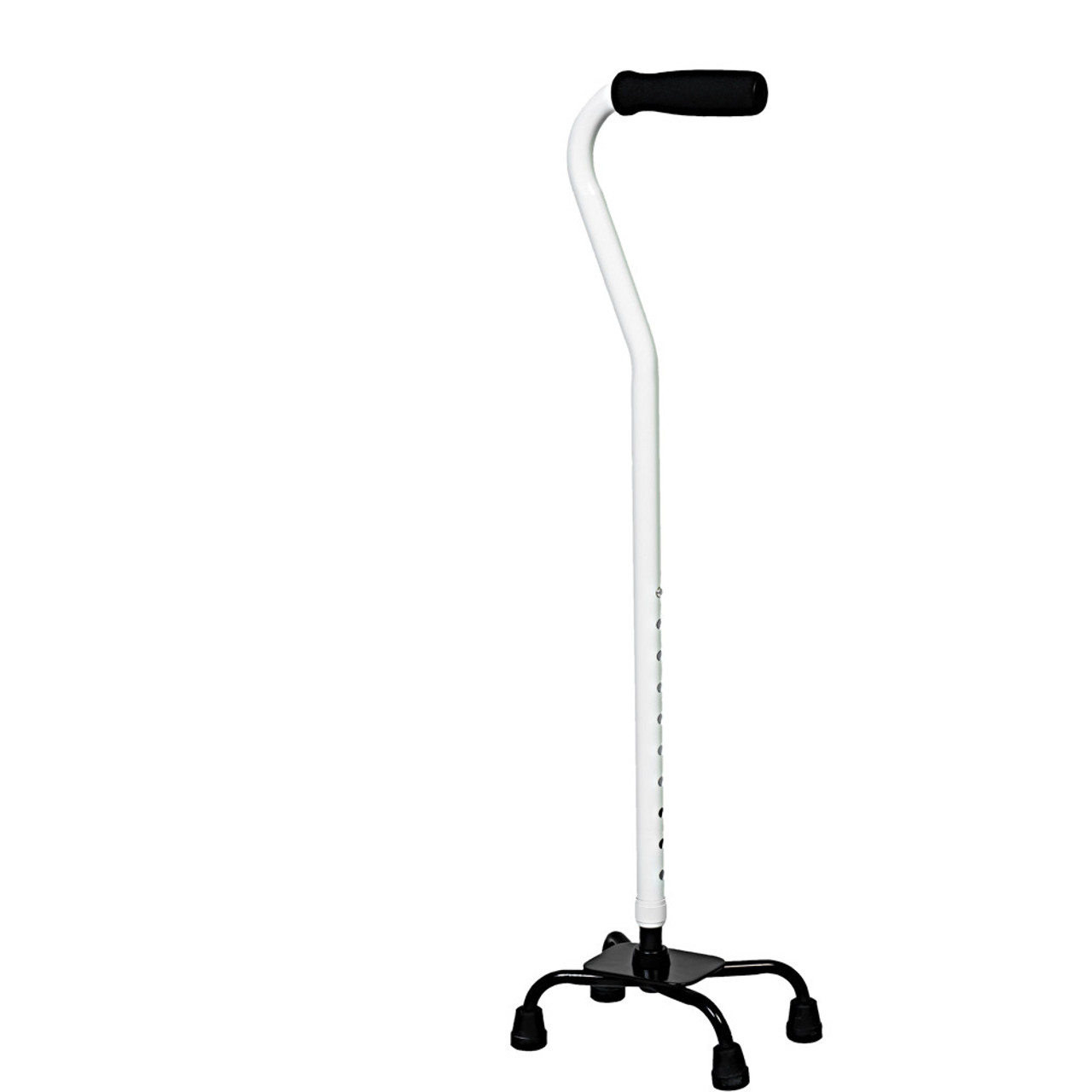 Image: quad cane, all white