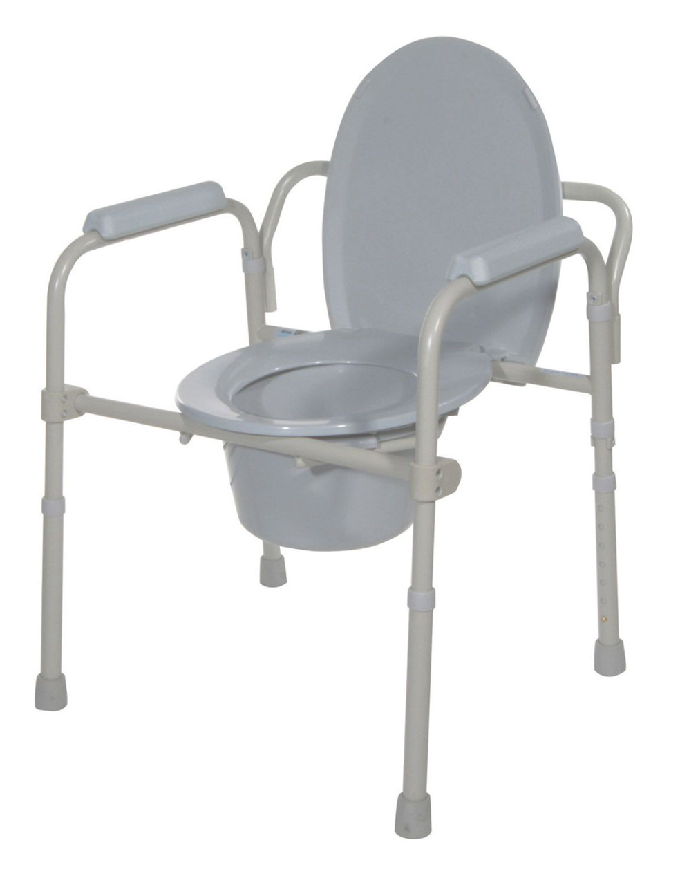 Folding Steel Commode (Non-Returnable)