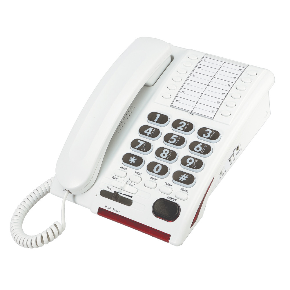 Clarity JV35W Big Button Braille Phone - White Buttons