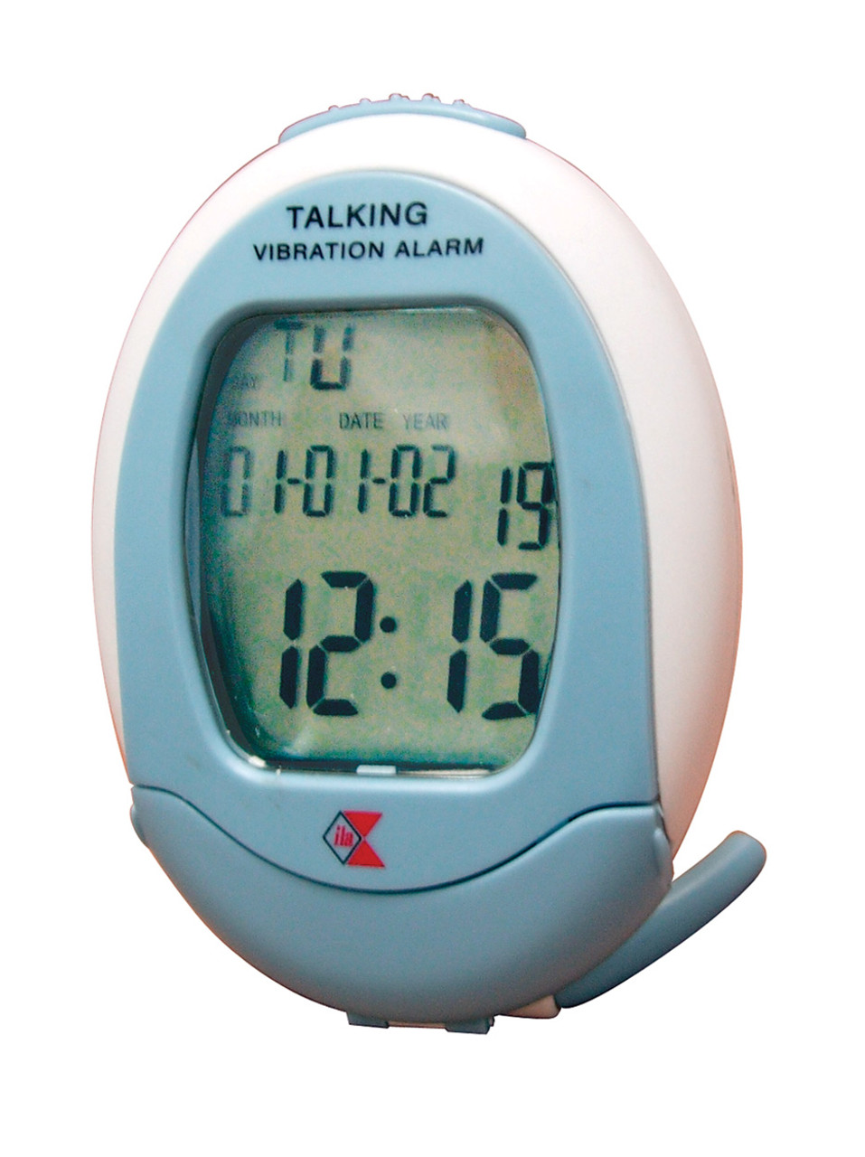 ILA Talking & Vibrating Travel  Alarm Clock