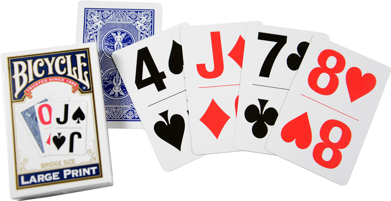 Bicycle Large Print Playing Cards