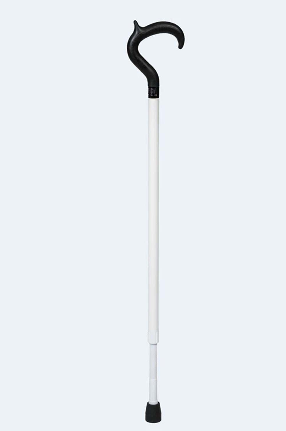 AmbuTech White Support Cane (Modern Handle) 33 to 41" Independent