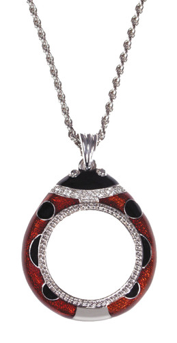 4X Ladybug Pendant Magnifier