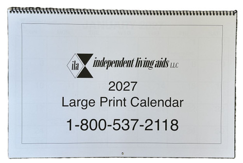 image: ILA large print calendar 2027, cover