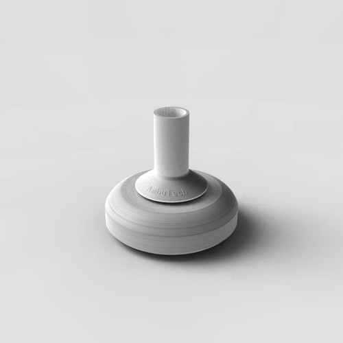 Ambutech White Jumbo Roller Cane Tip, Slip-On Style