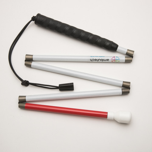 Ambutech Premium Graphite Cane with Marshmallow Tip, Hook Style